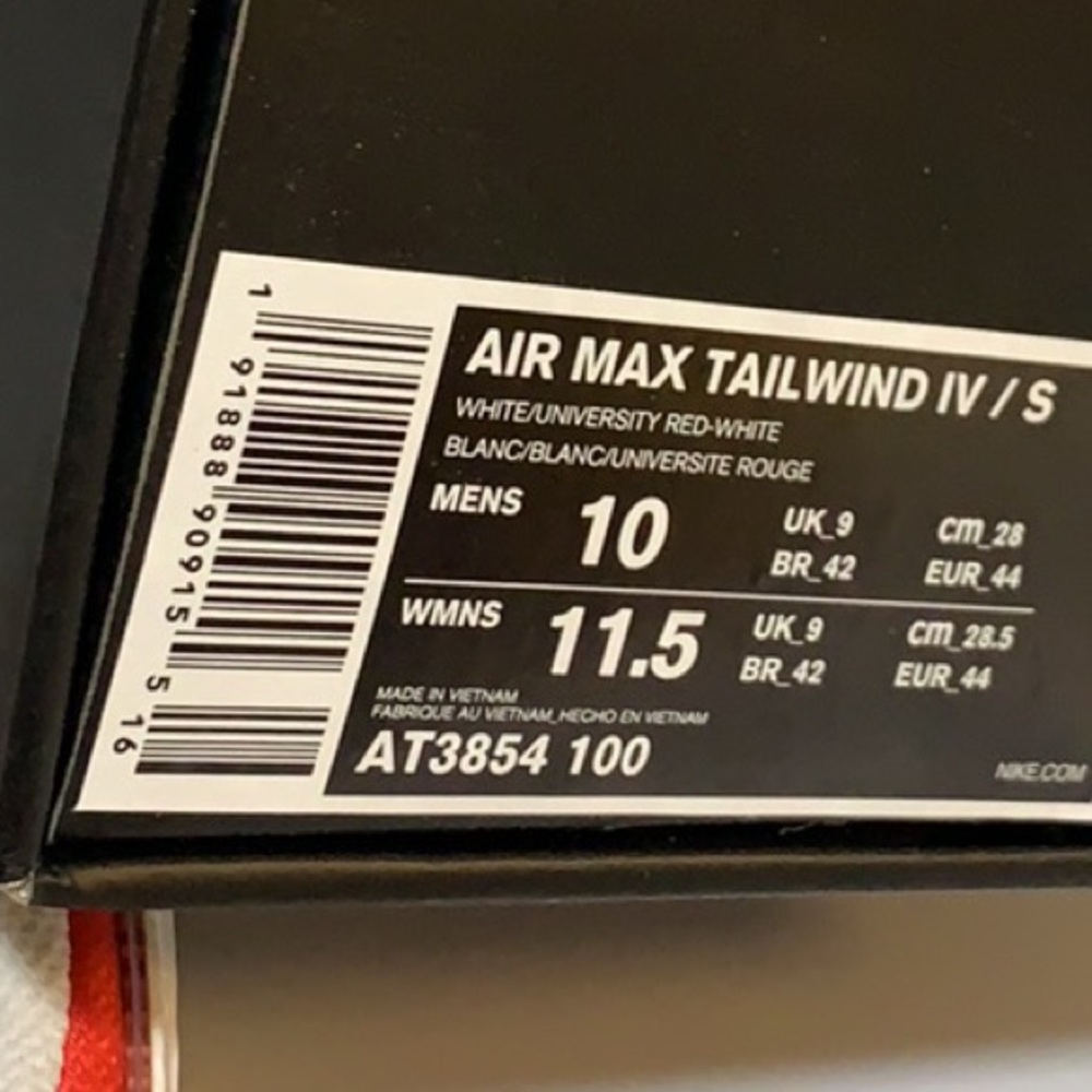 Supreme x Nike Air Max Tailwind IV Red White - Picture 12 of 16